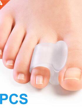 6pcs=3pairs Soft Silicone Toe Separator Hallux Valgus Bunion