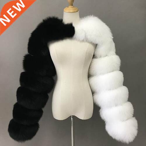 Fashion Winter High Quality Faux Fox Fur Coat Women 2021 Pat
