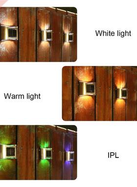 Solar Power Garden Fence Lamps Hallway Outdoor IP65