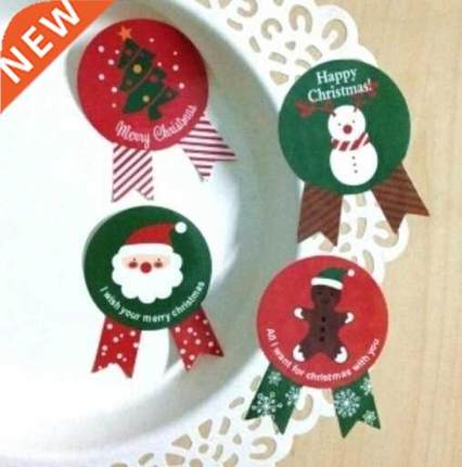 80pcs/lot Vintage Christmas Theme series Badge Design DIY