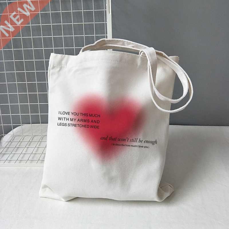 Korea Ulzzang Ins heart Harajuku women shoulder bag art goth