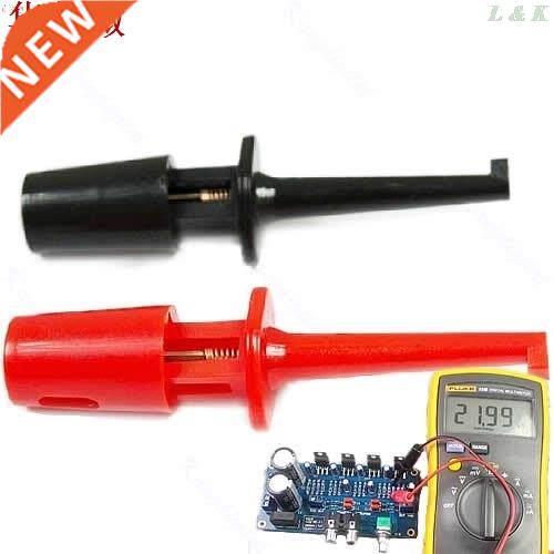 1 Pair Single Hook Clip Test Probe Lead Wire Mini Grabber Ki