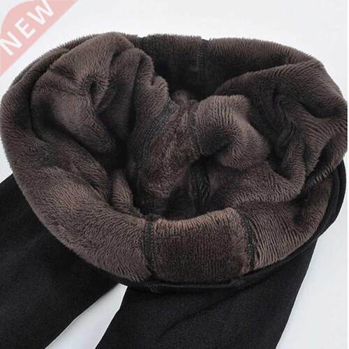 Roofrellen Plus Velvet Women Leggings High Waist Autumn Wint