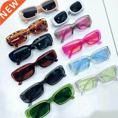 Small Rectangle Sunglasses Women Oval Vintage Brand Designer