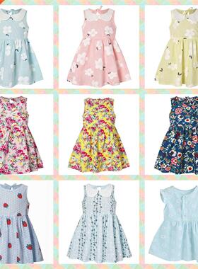 2022 New Toddler Baby Summer Dress Kids Girls Sleeveless Pri
