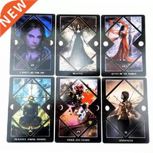 OOTDTY Dark Mirror Oracle Cards 2 Cards Deck Tarot Family