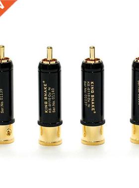 King snake KS-0110Cu 24K Gold plated Hi-End RCA plug connect
