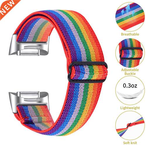 Strap For Fitbit Charge 5 Watchband Adjustable Elastic Nylon