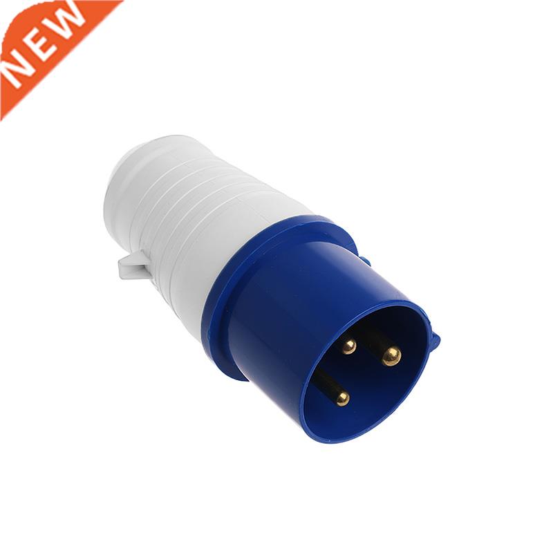 2 Amp  Pin Plug 220 - 250 Volt 2P+E Weatherproof IP44 2A
