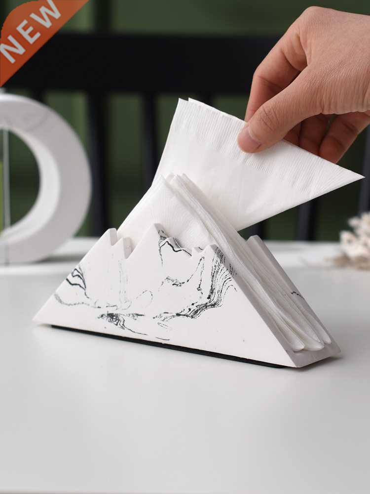 Nordic Home Snow Mountain Shaped Cement Table Napkin Holder