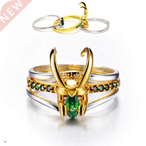 Marvel Avengers Three-In-One Silver Material Ring helmet Tho