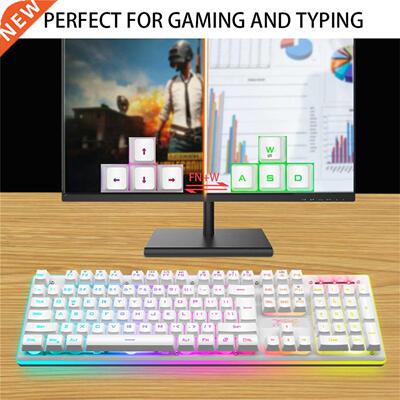Rechargeable Wireless Keyboard Computer Keyboard Gamer 2.4G