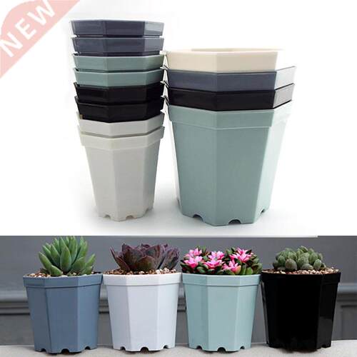 Plastic Octagon Flower Pots Modern Home Window Balcon Office