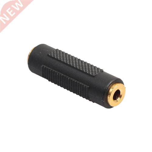 2 Pcs .5mm Audio Gold Plated Female To Female Jack Coupler