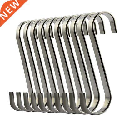 Set of 10 S Stainless Steel Suspension Hooks for Kitchen Coo