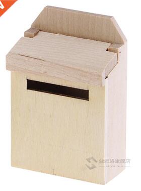 1/12 Dollhouse Miniature Mini Wooden Mailbox Model 4.6*2.6