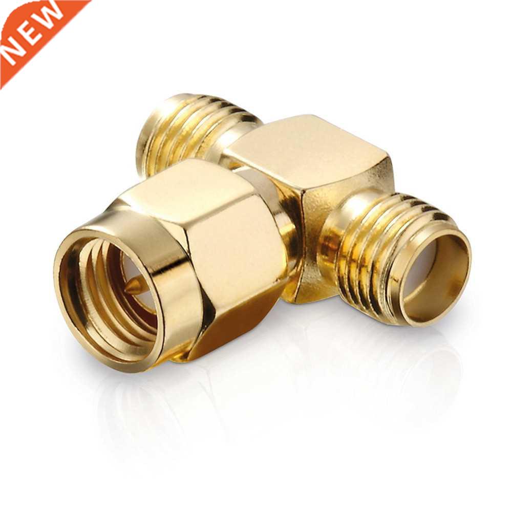 30Pcs T type SMA male plug to 2 double SMA female jack RF An