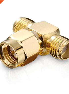 30Pcs T type SMA male plug to 2 double SMA female jack RF An