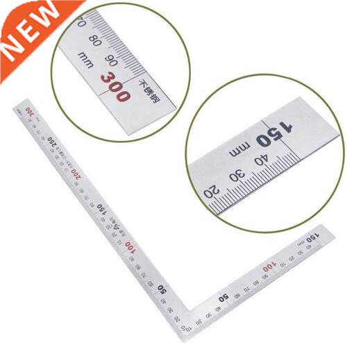 1pc Stainless Steel 90 Degree Angle Ruler Measuring Tool Met