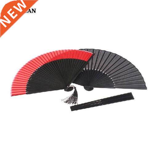 Chinese Style Black Vintage Hand Fan Folding Fans Dance