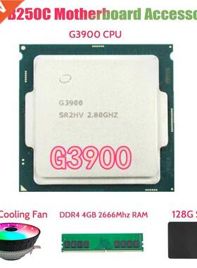 G900 CPU+DDR4 4GB 2666MHZ RAM+128G SATA SSD+RGB Cooling Fan