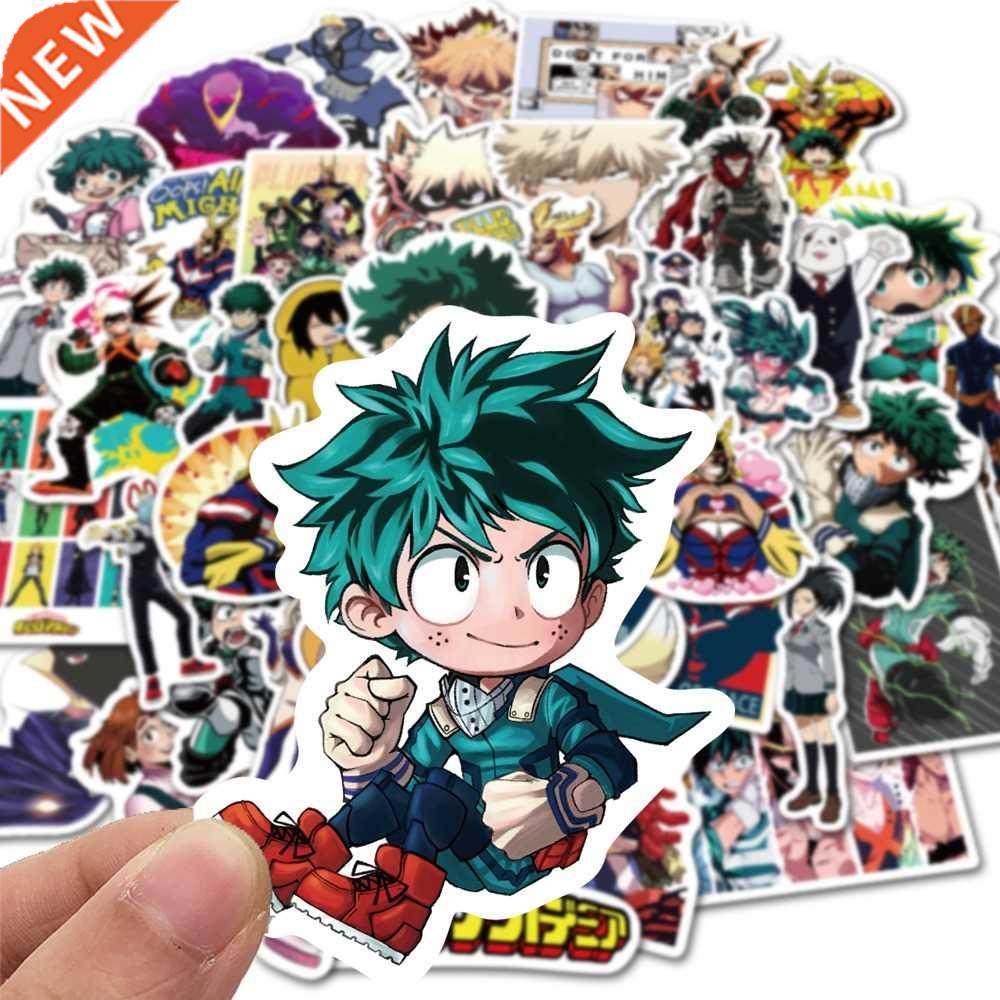 50pcs My Hero Academia Suitcase Stickers Laptop Skateboard