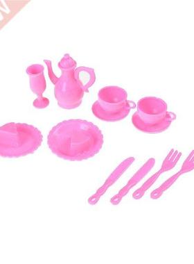 12Pcs/set Mini Plastic Tableware Knife Dishes For Doll