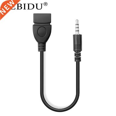 kebidu 3.5mm Male Audio AUX Jack to USB 2.0 Type A Female O