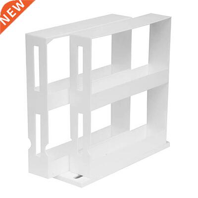 Rotating Storage Shelf Kitchen Cabinet Double Layers Bottle