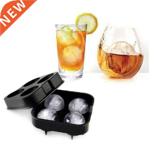 1pc Cocktil Whiskey Ice Bll Mker Try 4 Lrge Silicone