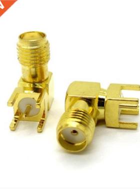 50pcs SMA female Thru Hole plug Right Angle 90 DEGREE ( SMA-