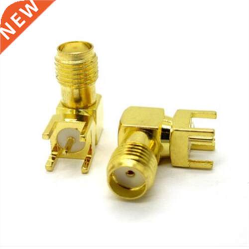 50pcs SMA female Thru Hole plug Right Angle 90 DEGREE ( SMA-