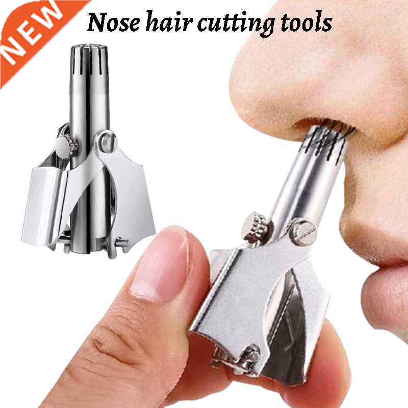 Nose Trimmer for Men Stainless Steel Manual Trimmer for Nos