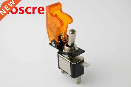 illuminated yellow LED Toggle Switch With Missile Style Flic