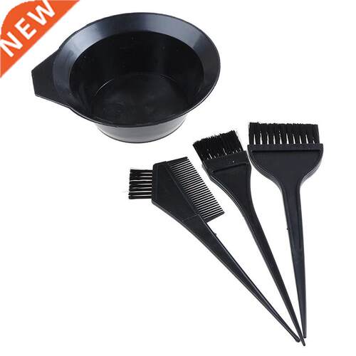 4Pcs Hair Color Dye Bowl Comb Brushes Tool Kit Set Tint
