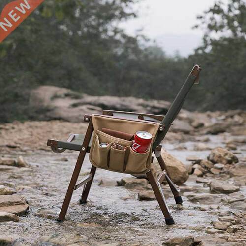 Canvas Camping Chair Arm Storage Bags Travel Beach Chair