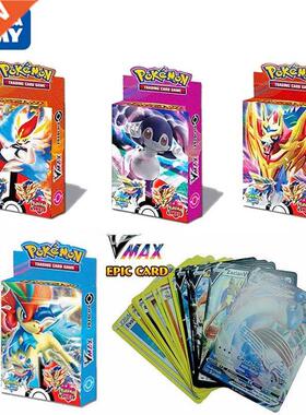 Random 25Pcs/Box New Pokemon Cards Vmax English Version Bat