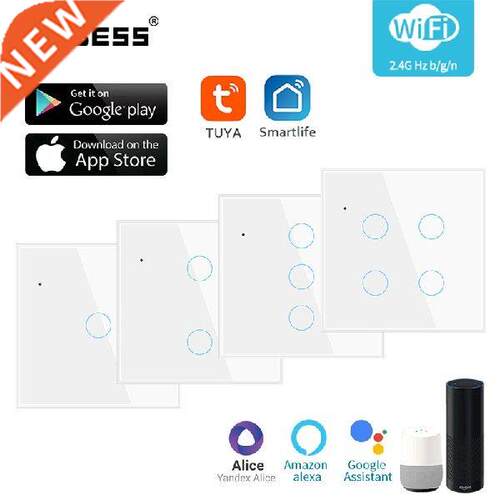 Aubess Light Touch Switch Sensor EU US Standard Tempered