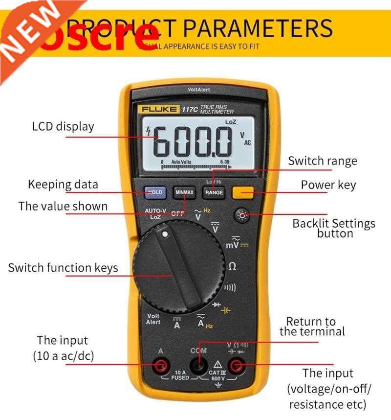 Fluke 117 Compact True-RMS Digital Multimeter