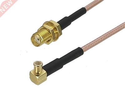 1Pcs RG316 SMA Female Jack Bulkhead to MCX Male Right angle
