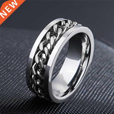 New Cool Stainless Steel Rotatable Couple Ring High Quality