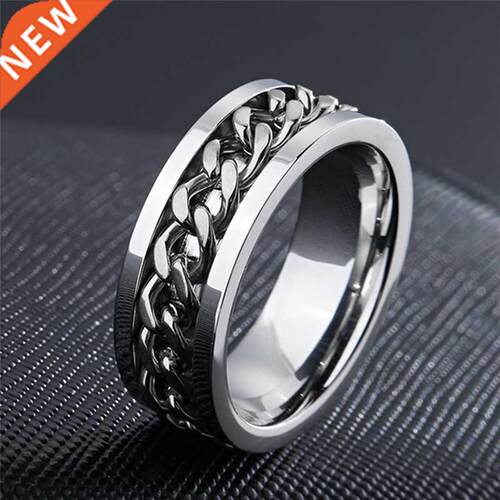 New Cool Stainless Steel Rotatable Couple Ring High Quality