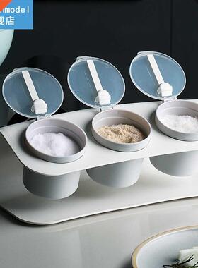 PP Seasoning Storage Bottle Salt Sugar with Spoon Vanilla Bo