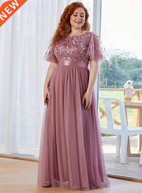 2022 NEW plus sze dress Robe De Soree Sparkle Evenng Dre