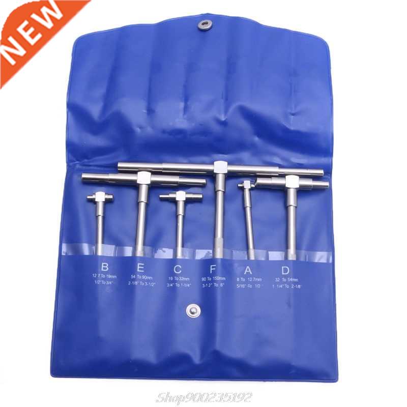 6Pcs/Set 8-150mm Telescopic Gauge Set Micrometer Measurement