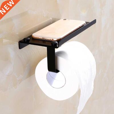 1pc Wall Mounted Punch Free Aluminium Toilet Paper Rack Roll