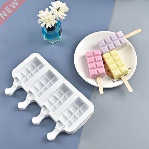 3/4 Hole Love Stripes Silicone Ice Cream Mold Ice Tray Choco
