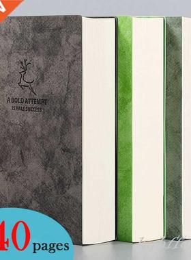 Super Thick Blank Book,80gsm,320sheets Leather Sketchbook A5