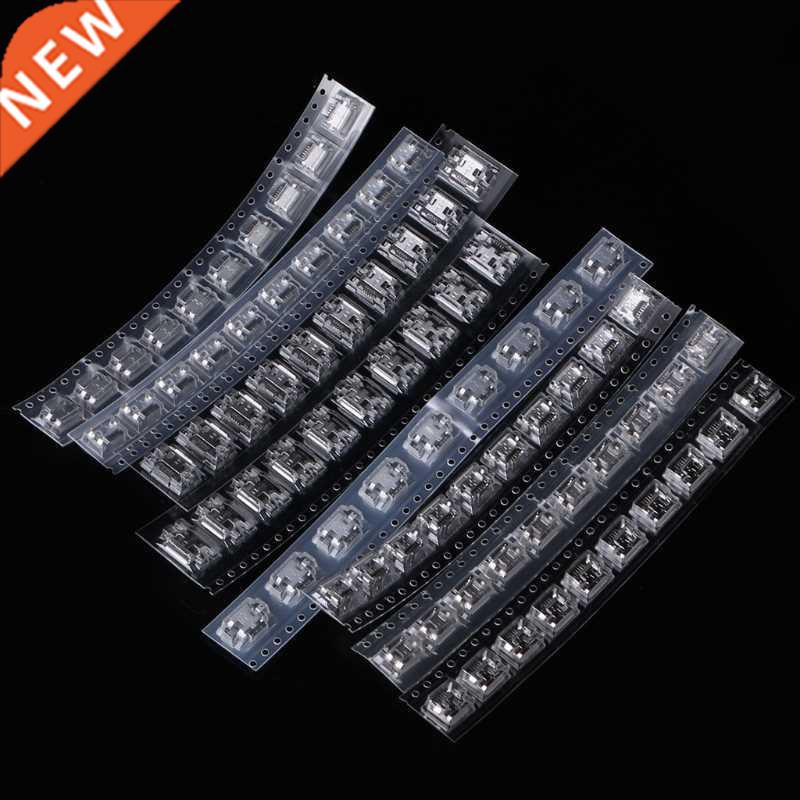 80 Pcs Micro USB Female Socket Jack 5Pin 8 Models Solder Mou