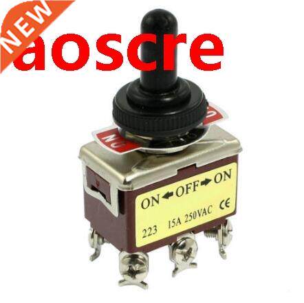 1pcs AC 250V 15A 6 Pin DPDT On/Off/On 3 Position Mini Toggle